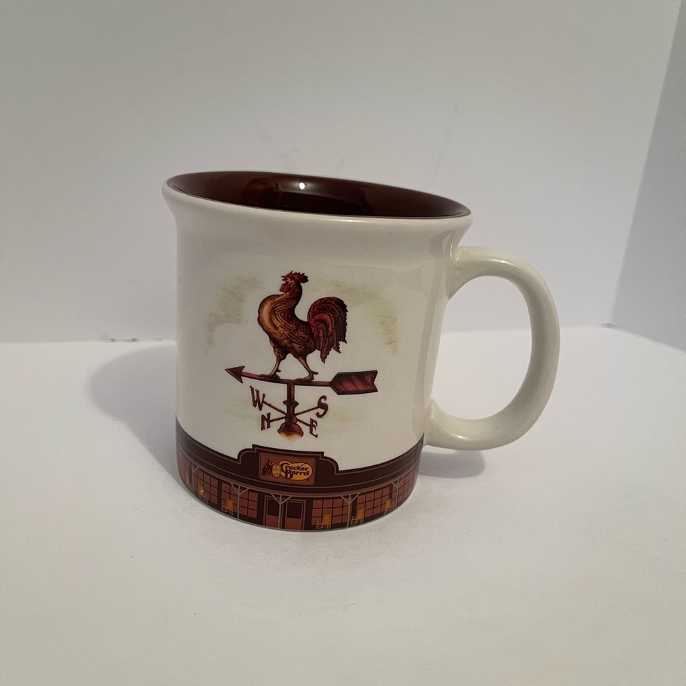 CRACKER BARREL Stoneware ROOSTER Weathervane Coffee Mug